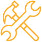 wrench and hammer icon