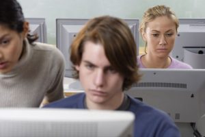 Students in computer lab